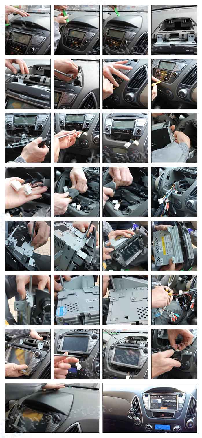 montage autoradio hyundai tucson